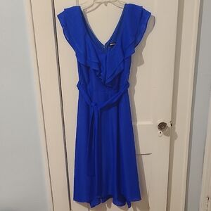DKNY Vibrant Blue High Low Dress